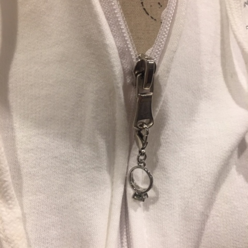 Zip-up BRIDE sweatshirt